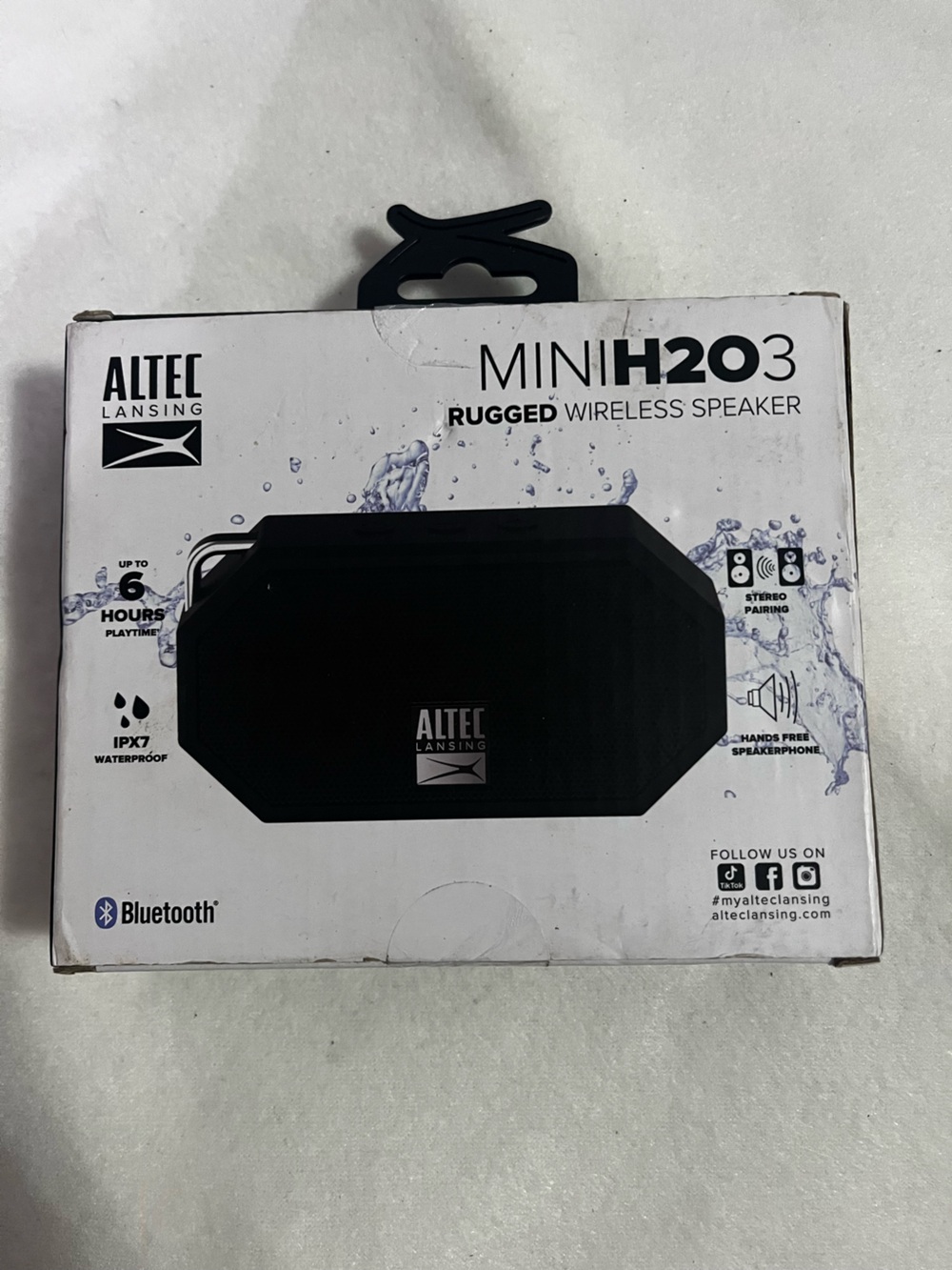 Altec Lansing Mini H2O Waterproof Portable Bluetooth Speaker